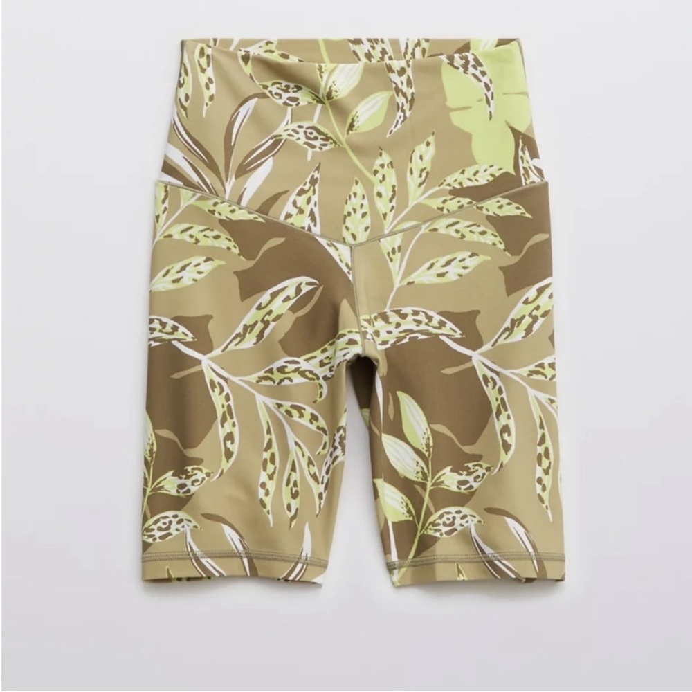 Aerie OFFLINE Real Me Printed High Waisted 7" Bike Shorts NWT size small